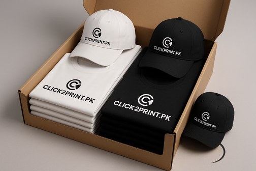 Printed T-Shirts or Caps